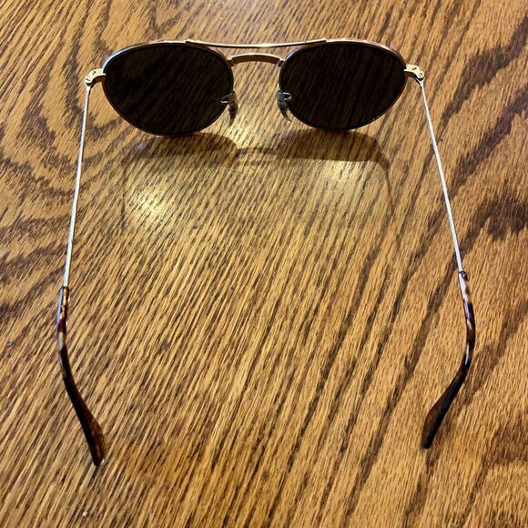 RAY-BAN B&L BAUSCH & LOMB W1754 RETRO ROUND GOLD FRAME LENS AVIATOR SUNGLASSES main image 5